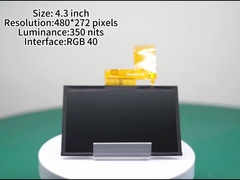 4Panneau d'affichage TFT de 0,3 pouce avec 480 * 272 pixels Module d'affichage LCD avec luminosité 300 nits